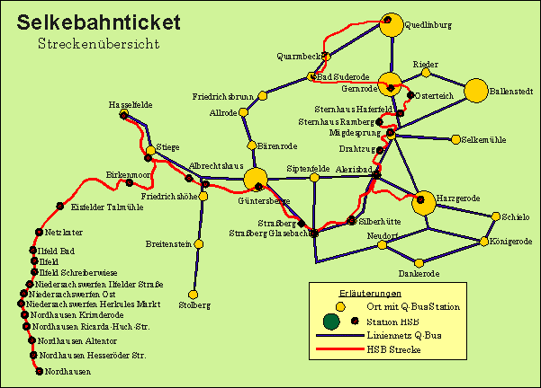 Netz f&uuml;r Selkebahnticket