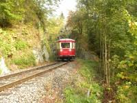 Scheinanfahrt mit Tw 187 001 am Felsdurchbruch „Klosterkopf“