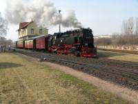 Lok 99 72 beim Rangieren im Bf Gernrode am 17.03.2012