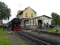 Kernstück des Museums „Anhaltische Harzbahn“ ehemaliger Güterschuppen (1)