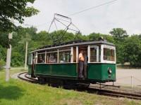 Tw 23 (Wismar 1934) der Verkehrsbetriebe Nordhausen GmbH in der Wendeschleife der Haltestelle Parkallee