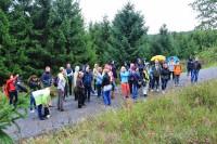 Das bis dato verheimlichte Ziel der Wanderung ist erreicht: Der Flaschenbaum