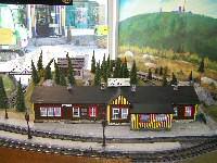 Modell des Empfangsgebudes vom Bahnhof Schierke im historischen Zustand