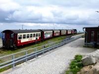 Sonderzug von/nach Gernrode (Harz) im Bahnhof Brocken