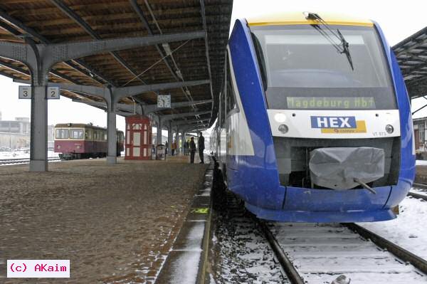 Triebwagen in Quedlinburg