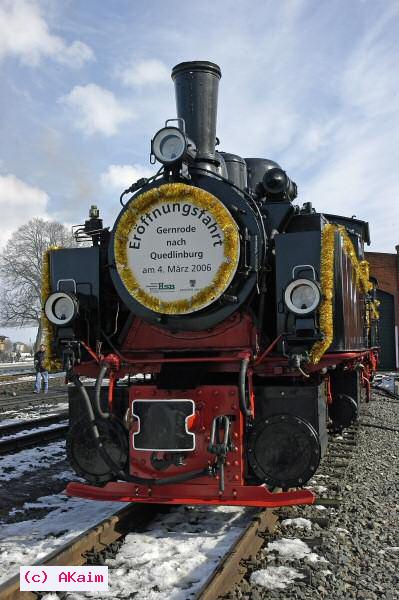 Lok 995901 mit Rauchkammerschild